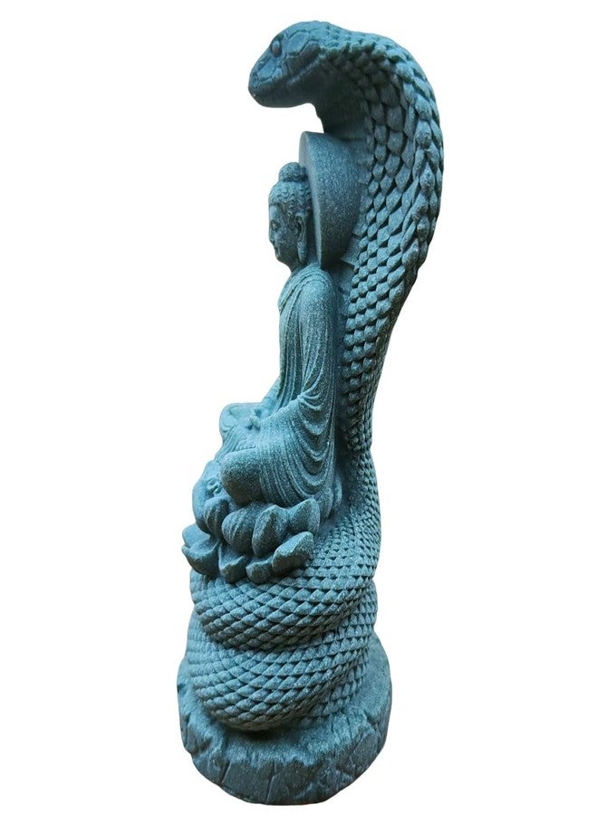 livelyfish Aquarium Sandstone Buddha Statue Zen Meditation Buddha Statues Collectible Figurine for Home Fish Tank Garden Decoration, M - Image 2